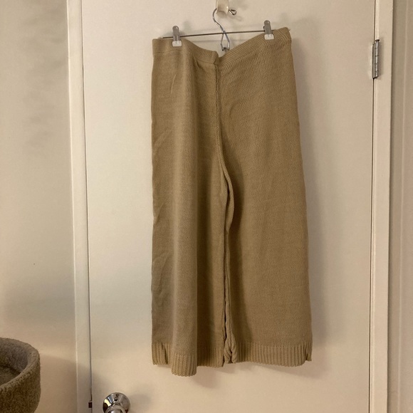 Nasty Gal Sweater Pajama Set Beige - Picture 5 of 7